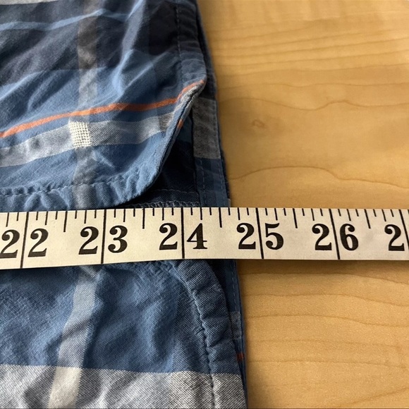 ❤️ Mountain Hardwear Plaid Shirt Women's Size Medium Long Sleeve Button Up Blue - Picture 8 of 10